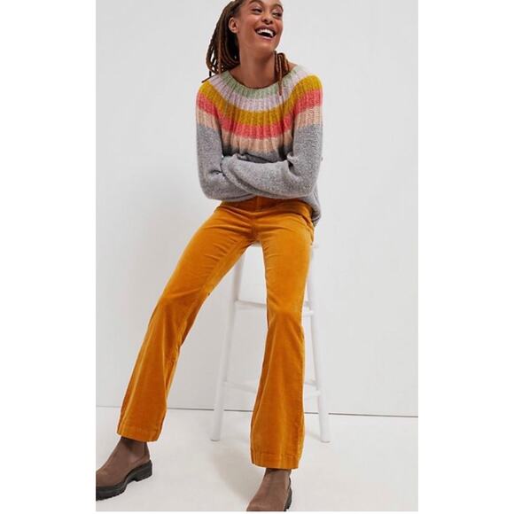 Anthropologie Pants - Anthropologie Pilcro High Rise Bootcut Corduroy Pants Cedar Mustard Yellow 25